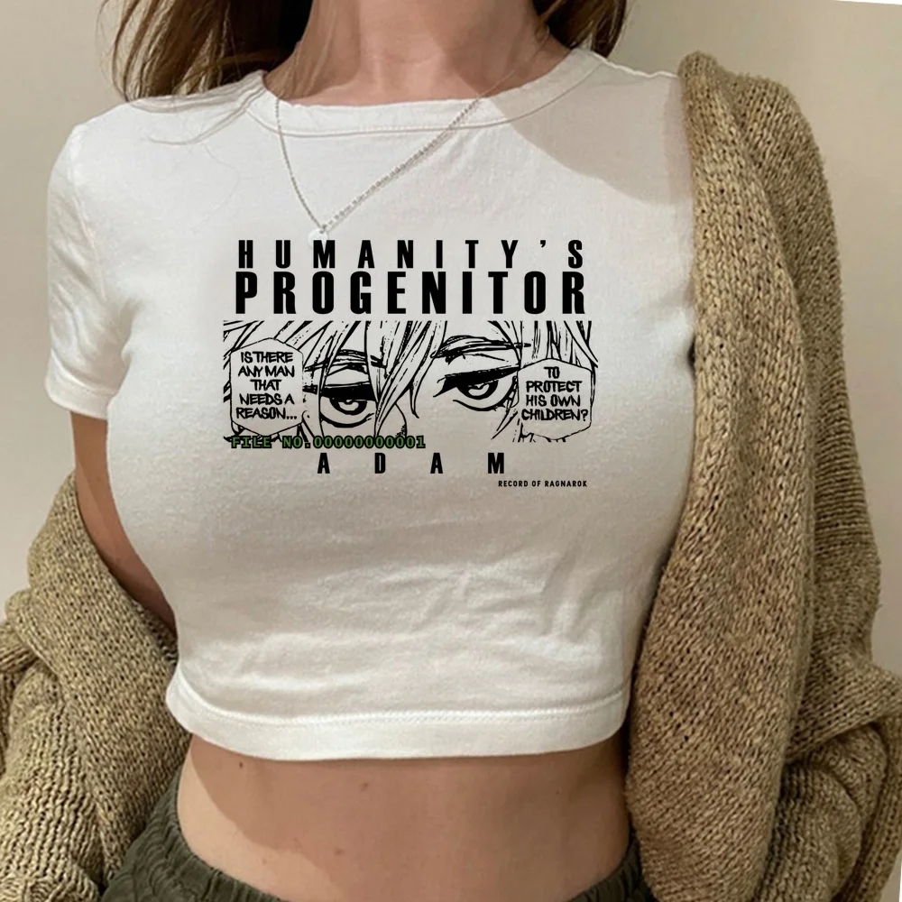 Record of Ragnarok cropped top women kawaii anime japan t shirt korean fashion alternative  cute