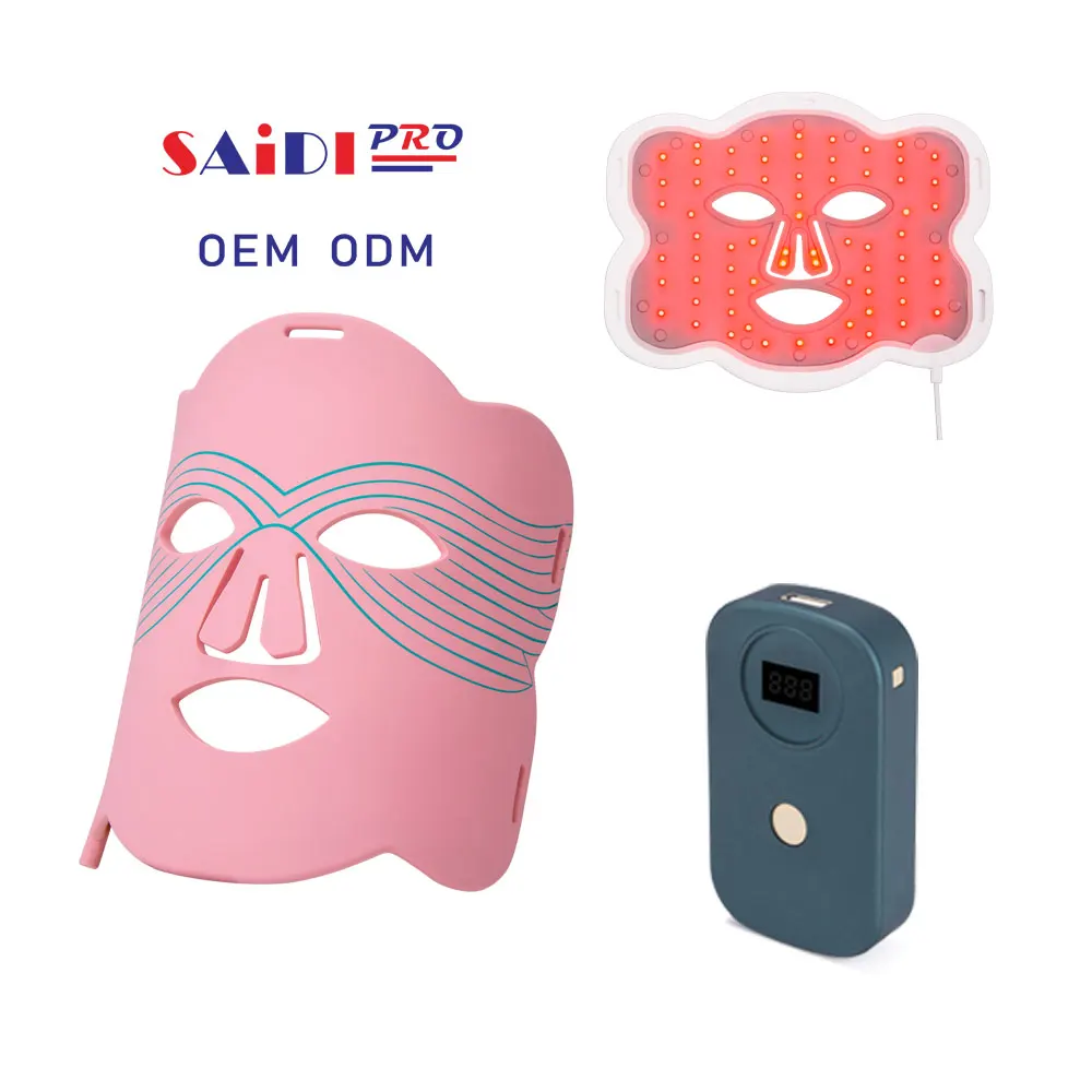 Daily Used Soft Silicone Facial Mask For Skin Care Led Light Skin Treatment Silicone Red Light Therapy Face Mask