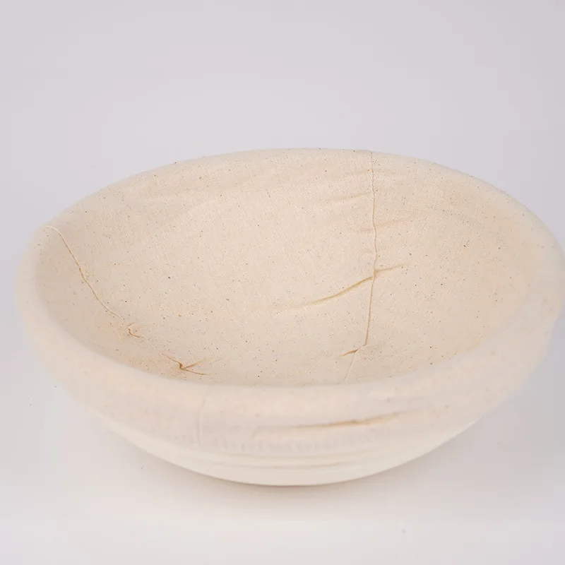Cesta de fermentación de pan de caña natural con forro, ovalada/redonda, para hacer pan en casa, herramientas de panadería
