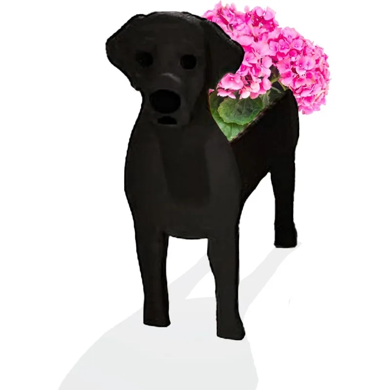 

Симпатичные цветочные горшки для собак из ПВХ для трав и сада - цветочные горшки для собак в помещении и на открытом воздухе, идеальные подарки на день рождения для любителей домашних животных - 13,39*9,45 дюйма