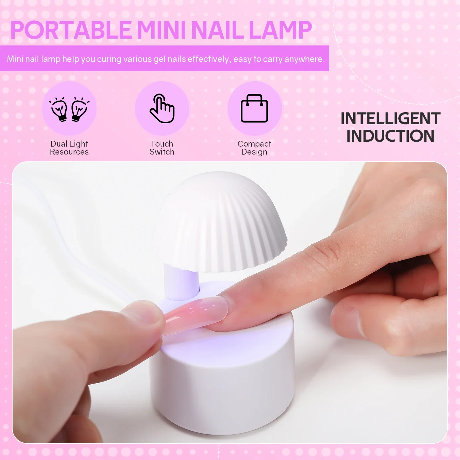 Neue Nagel Trocknen Lampe 6LED Lampe Mini Nagel Trockner UV Lampe Maniküre Maschine Mit USB Kabel Gel Nagellack Trockner Hause reise Verwenden