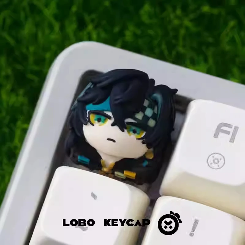 LOBO Genshin Mechanical Keyboard keycap Profile key Cap Resin Cherry Kinnich Marani Customized Game Keycaps PC Accessories Gifts