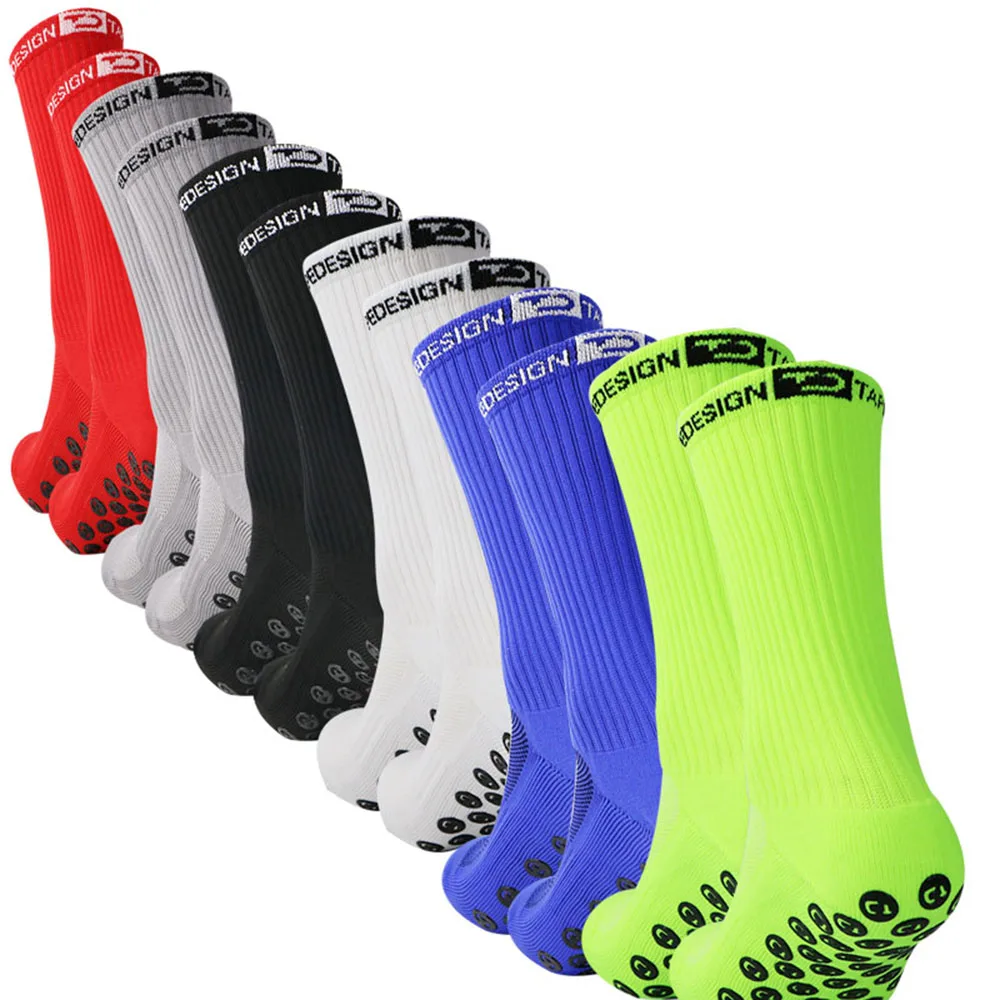 

5pairs of Anti Slip Particle Soccer Socks Tightly Fit The Ankle and Exert Force on The Field Without Slipping
