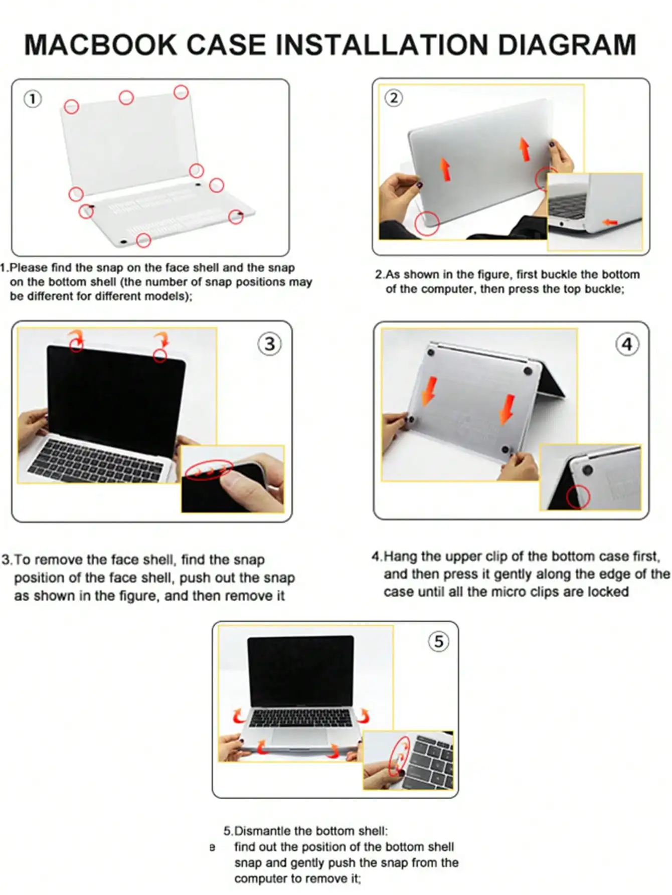 2pcs puppy poodle pattern Pattern transparent Case compatible with macbook