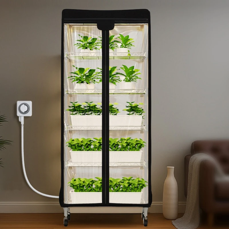 Movable vegetable and mushroom growth tent with pulley Indoor vegetable planting Hydroponic planting