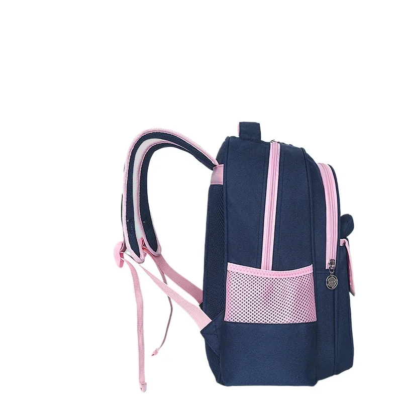 Mochila infantil reflexiva dos desenhos animados respirável mochilas impermeáveis para estudantes da escola primária de um a três sacos