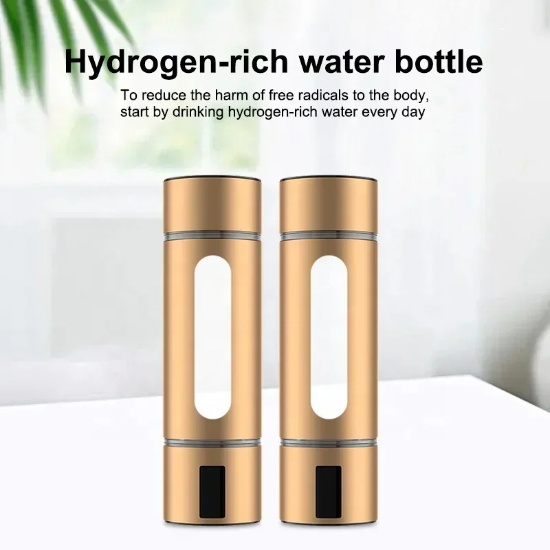 2025 260ml Hydrogen Water Generator Bottle 2000-5000ppb Portable Hydrogen Rich Water Bottle with SPE Technology