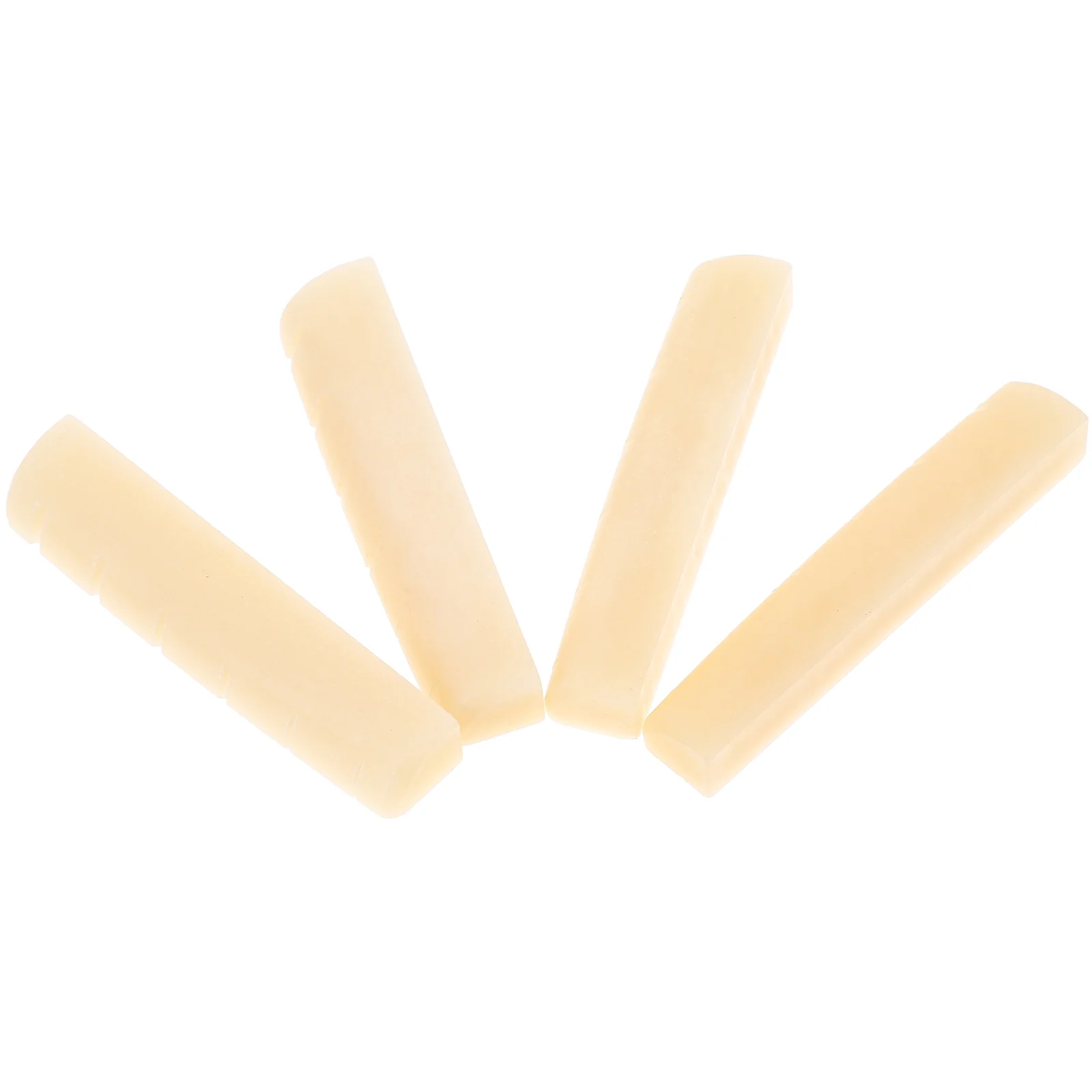 

4 Pcs 43mm Cow Bone Upper Pillow Bridge Saddle Nut for Folk Guitar Replacement Parts Accessories Guitar Components String
