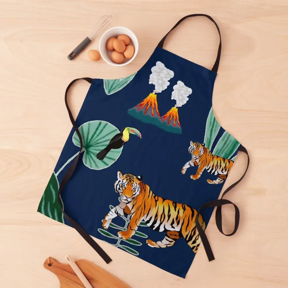 

Jungle Botanical Apron waiter Kitchen Special Accessories Apron