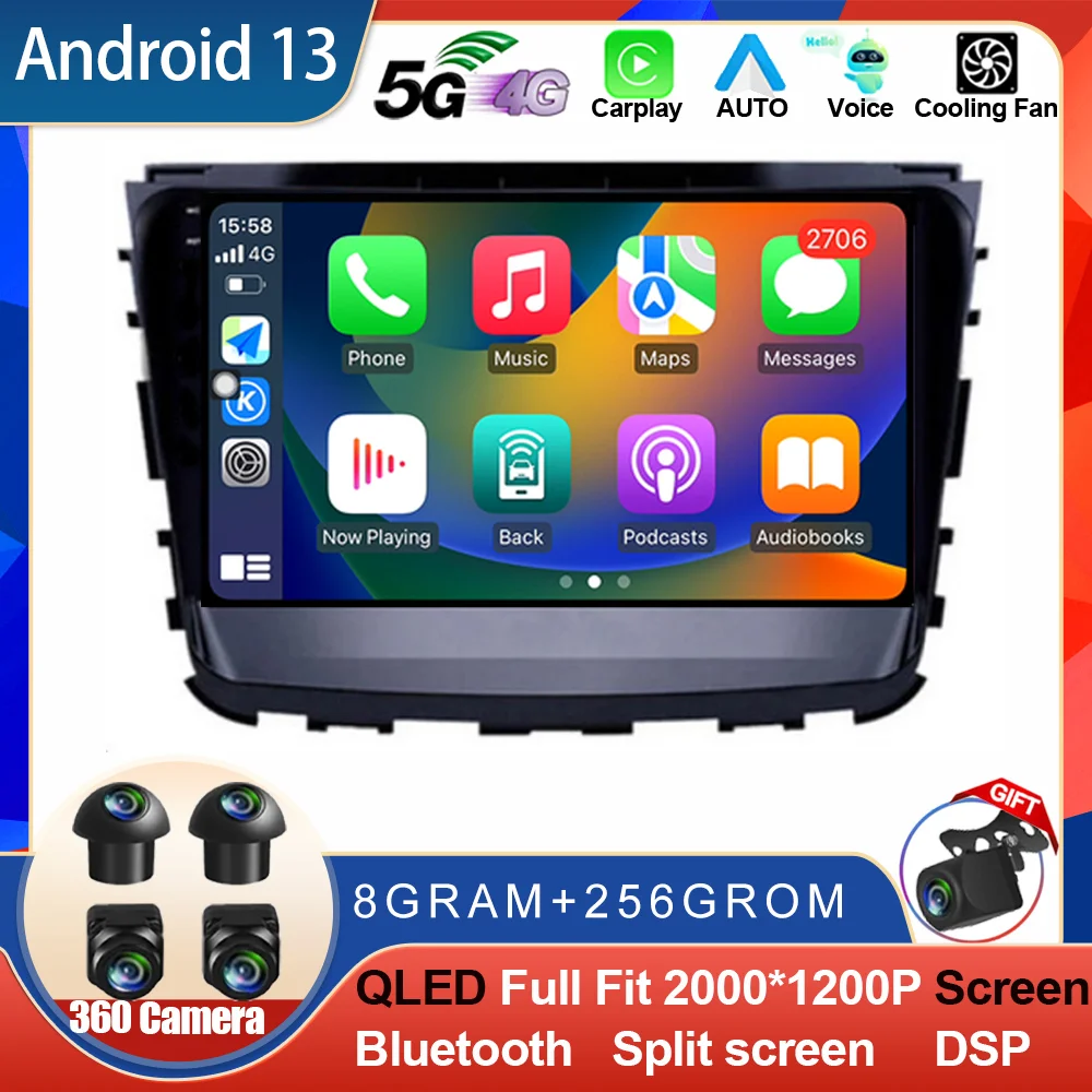 

Android 13 Car Radio For Ssangyong Rexton Musso 2018 2019 Stereo Multimedia Video Player Navigation GPS Wireless Carplay DSP BT