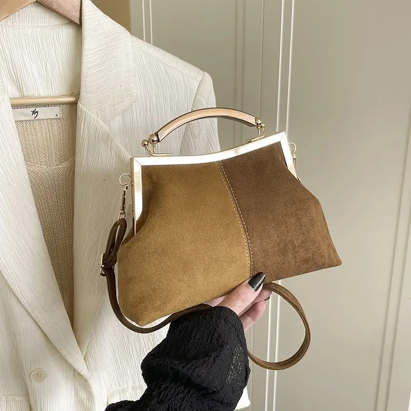 Classic Vintage Bag Chocolate Designer Handle Shell Lock Bags Women's Handbags Purses Woman Shoulder Crossbod Bag Women Bags