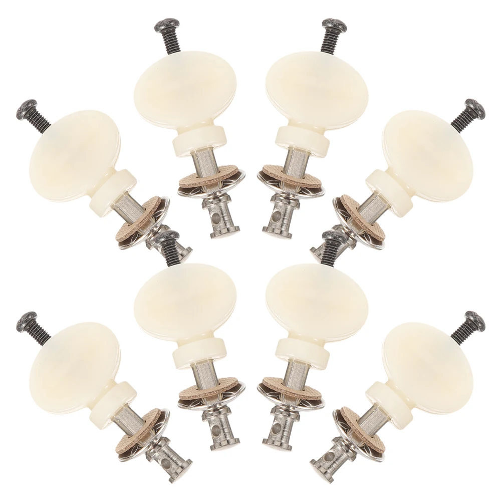 

8Pcs Ukulele Tuning Pegs Straight Shaft Design Ergonomic Round Handle Precision Manufacturing Stable Tuning Universal Fit