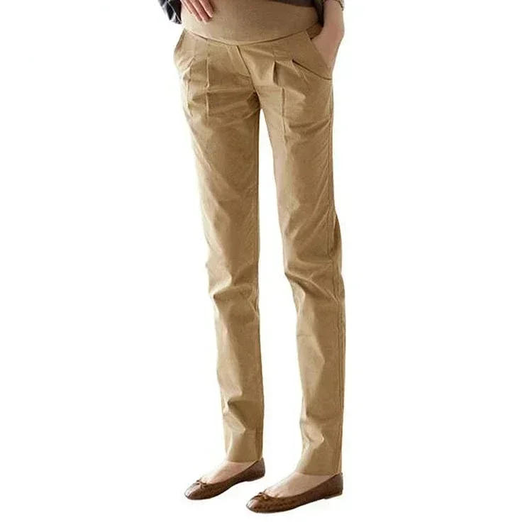 綿快適なファッション多用途マタニティ腹サポートパンツ春秋レジャーハーレムパンツ妊婦腹パンツ