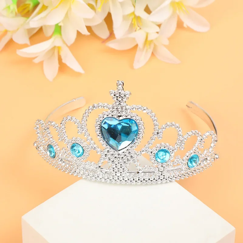 Accesorios para el cabello de corona de princesa para niña, corona de juguete, Tiara de diamantes de cristal, diadema, bandas para el cabello para niños, juguetes de fiesta