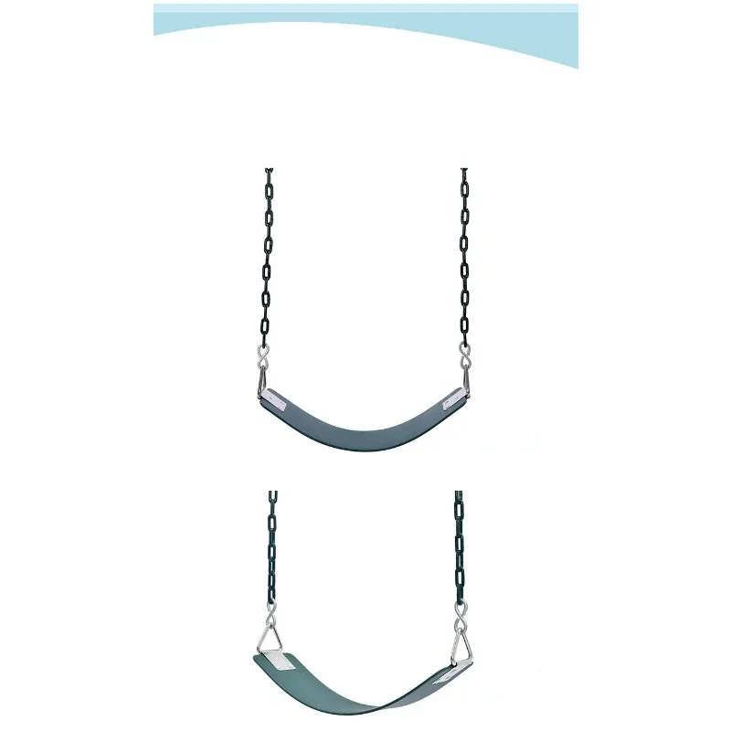 داخلي في الهواء الطلق الفناء الخلفي حديقة مرافق التسلية إيفا لوحة لينة مقعد مسطح سوينغ مع 201 سلسلة لعبة أرجوحة للأطفال يتأرجح