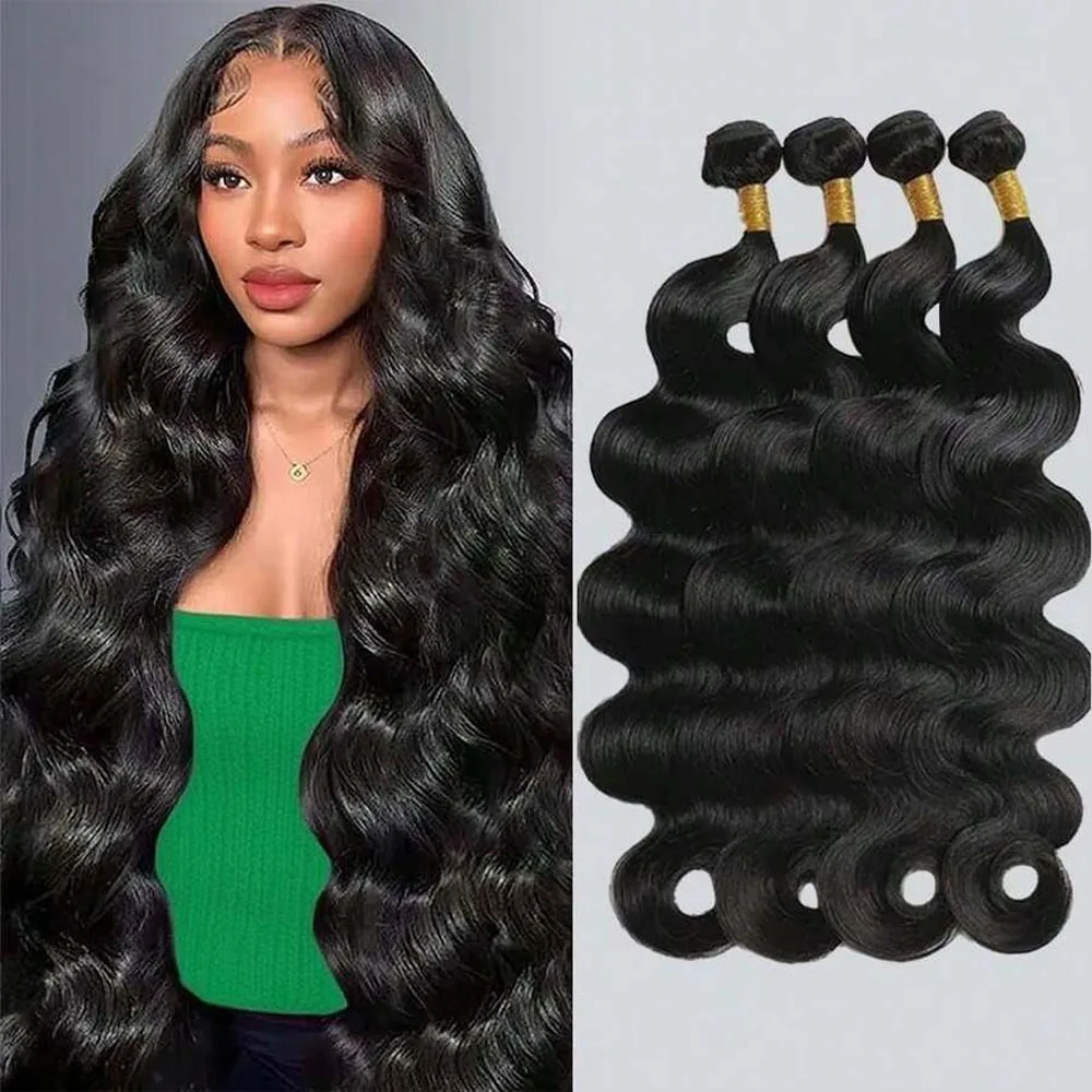 

12-42 Inch Bundles Human Hair Body Wave Human Hair Bundles Quick Weave 100% Unprocessed Brazilian Virgin Hair For Women