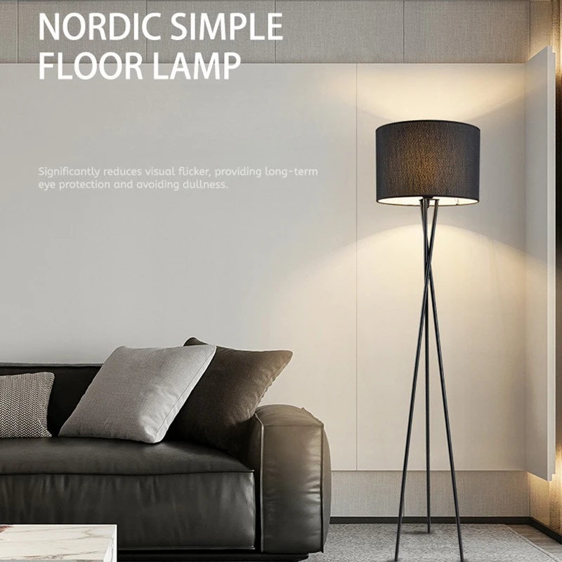 

Nordic Three Legged Floor Lamp, Living Room, Bedroom, Model Room, Light Luxury Decoration, Homestay Floor Lamp