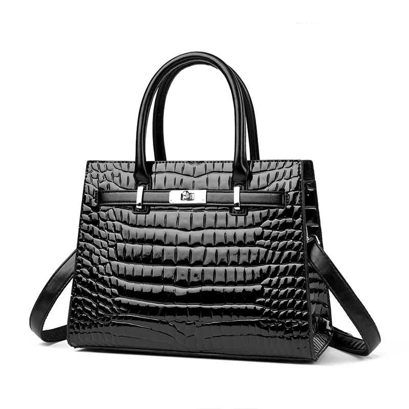 

2026 New Crocodile Embossed Women Bag - Versatile Crossbody & Single Shoulder PU Leather Purse