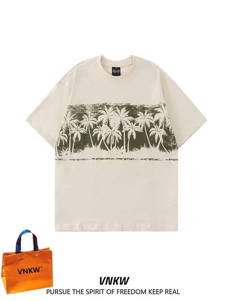 

American Sle ort Sve T-irt Men's Loose Versatile Couple's Clothing Embroidered Breathable Casual Base irt