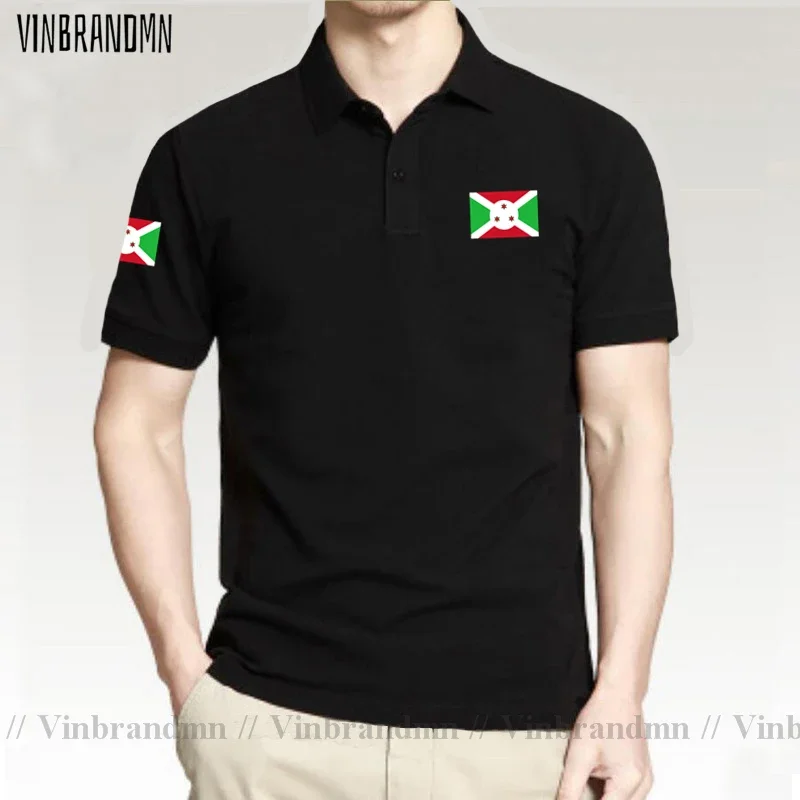 Army Burundi Burundian East Africa BDI BI Short sleeve Polo shirtscotton casual Breathable Slim Fit High Quality Business shirts