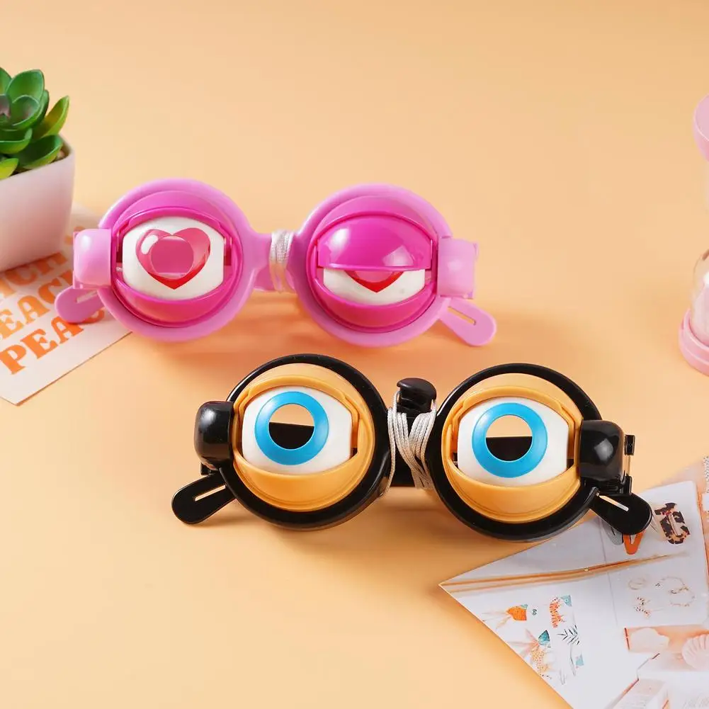 

Party Eyewear Funny Glasses Crazy Eyes Props for Adult Kids Crazy Blink Big Frog Eye Plastic Toy Accessories