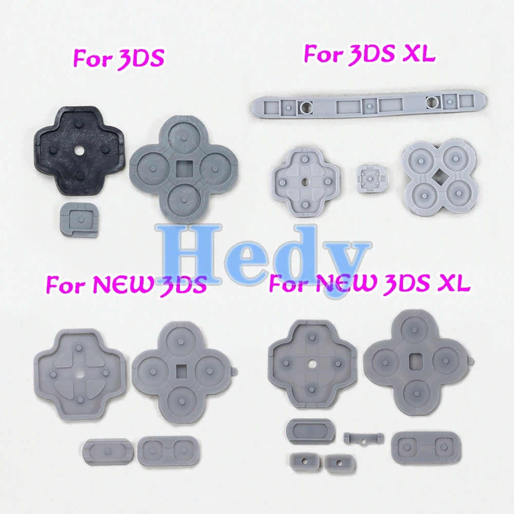 2sets For 3DS Replacement For NEW 3DSXL 3DSLL Rubber Keypad Conducting Buttons Conductive Dpad Pad For New 3DS XL LL