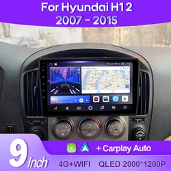 QSZN per Hyundai H1 II 2 TQ 2007 - 2015 2K QLED Android 13 autoradio lettore Video multimediale GPS AI Voice CarPlay navigazione 4G