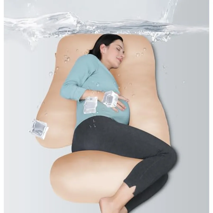 

Pregnancy Pillows for Sleepg U Shaped Full Body Maternity Pillow with Removable Support for Back, Legs, Belly, Hips