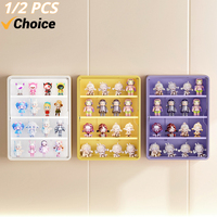 Wall Mounted Storage Box For Action Figures Magnetic Suction Display Rack Organizer for Blind Box Toy Dustproof Doll Storage Box