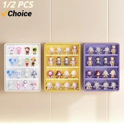 Wall Mounted Storage Box For Action Figures Magnetic Suction Display Rack Organizer for Blind Box Toy Dustproof Doll Storage Box