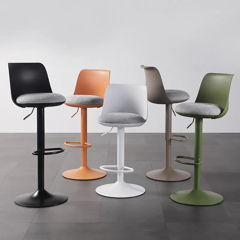 

Modern Design Bar Stool Chair Adjustable Black Elegant Sturdy Bar Stool Chair Living Room Sillas Nordicas High End Furniture