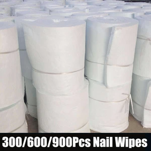 300/600/900Pcs Lint-Free Nail Cotton Wipes 100% Profession Nail Wipes for Gel Nail Polish Fast-Removed Cleaning Nail Cotton*&*
