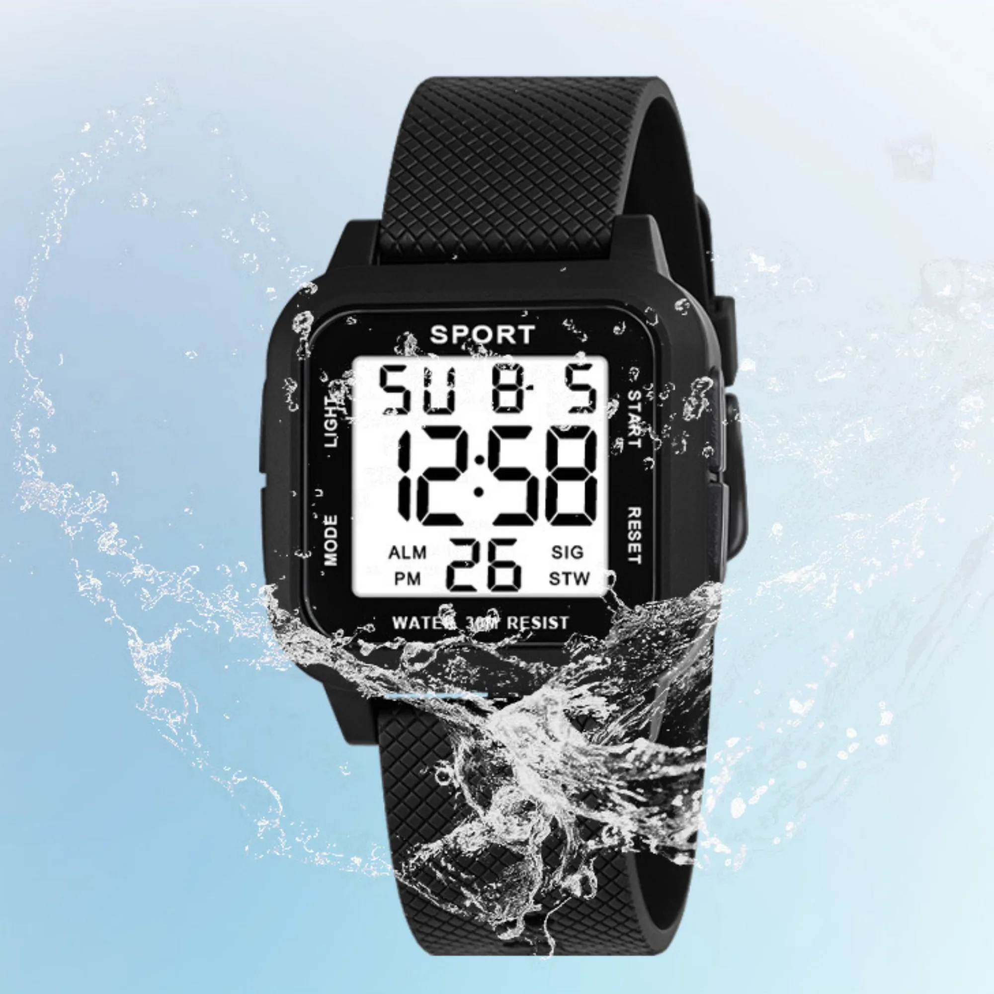 

Waterproof Mens Watches Electronic Shock Digital Watch For Men Sports Wristwatches 1841 Relogios Masculinos