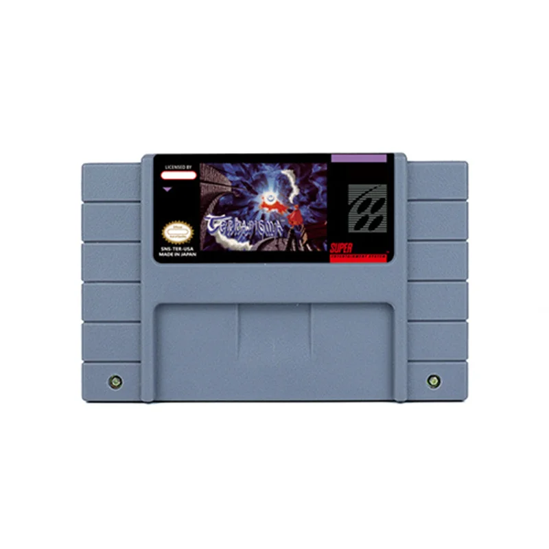لعبة Terranigma RPG لـ SNES USA EUR الإصدار 16 BitRetro Cart هدية للأطفال