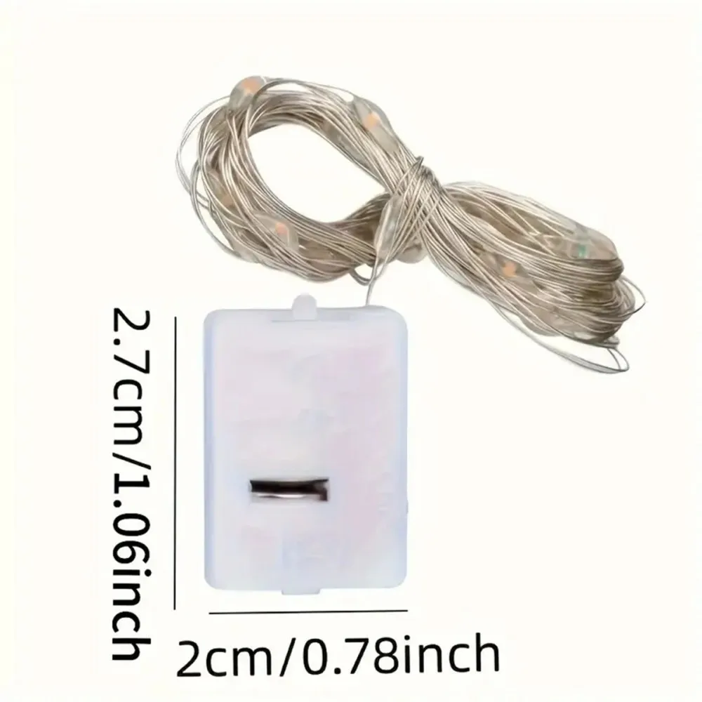 4PC/10PC/40PC LED2M20LED Fata Alimentata a batteria String Light, esclusa batteria, utilizzata per matrimoni, feste, camera da letto, decorazioni per bouquet