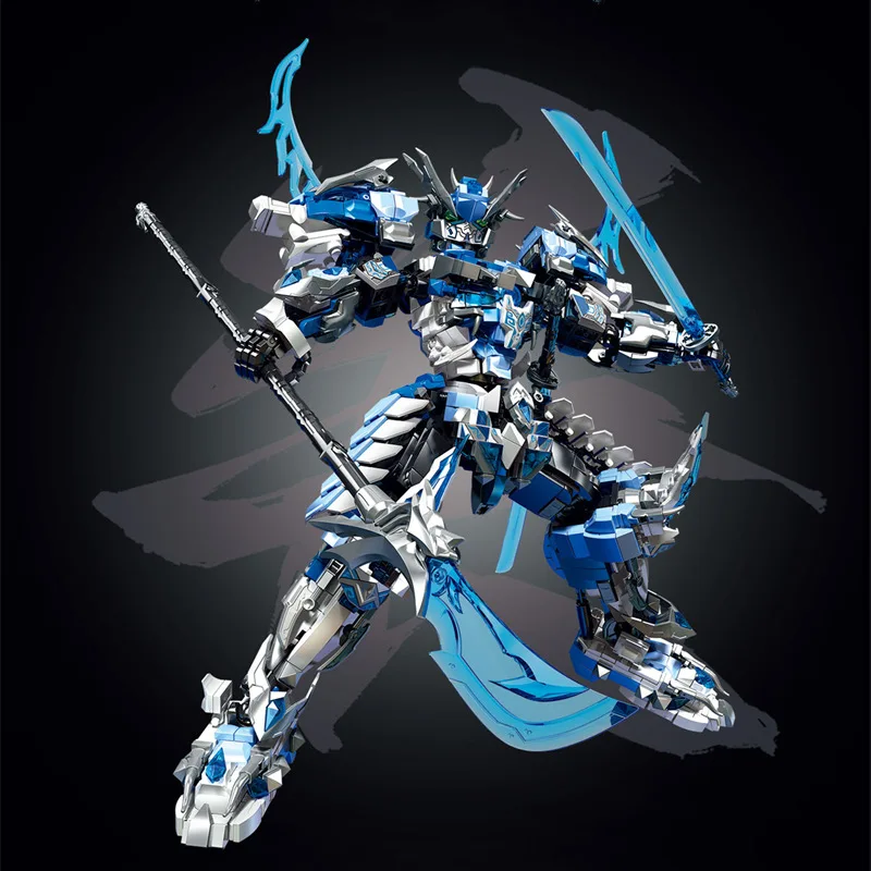 2025 nouveau Qinglong mech congelé montagne et mer Jing Guan Yu robot assemblage puzzle jouet attribut de glace