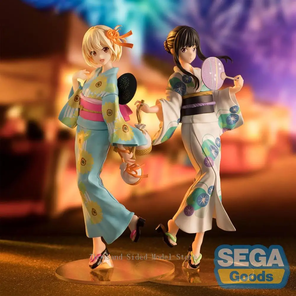 

Original Genuine SEGA Luminasta Lycoris Inoue Takina Nishikigi Chisato (Yukata de Omatsuri) Action Figure Collectible Toys
