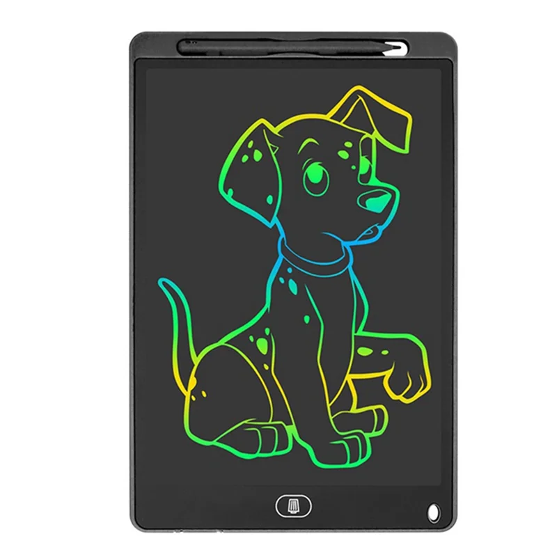 Upgraded 12 Inch K Model Lcd Handwriting Board Color Drawing Doodle Eye Protection Writing Board Color Screen,Black About 284X18