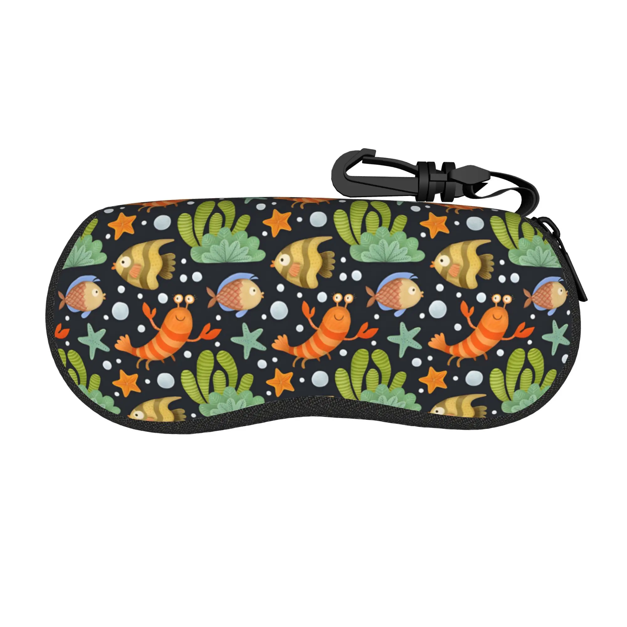 Kawaii Traditional Goldfish koi fish  Glasses Case Waterproof Accessories  Eyewear Storage Box Cartoon Glasses Box