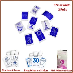 Mini Printer Thermal Paper Sticker Blue Self-adhesive Paper for Wireless Bluetooth Photo Inkless Printer 57mm Printing Paper