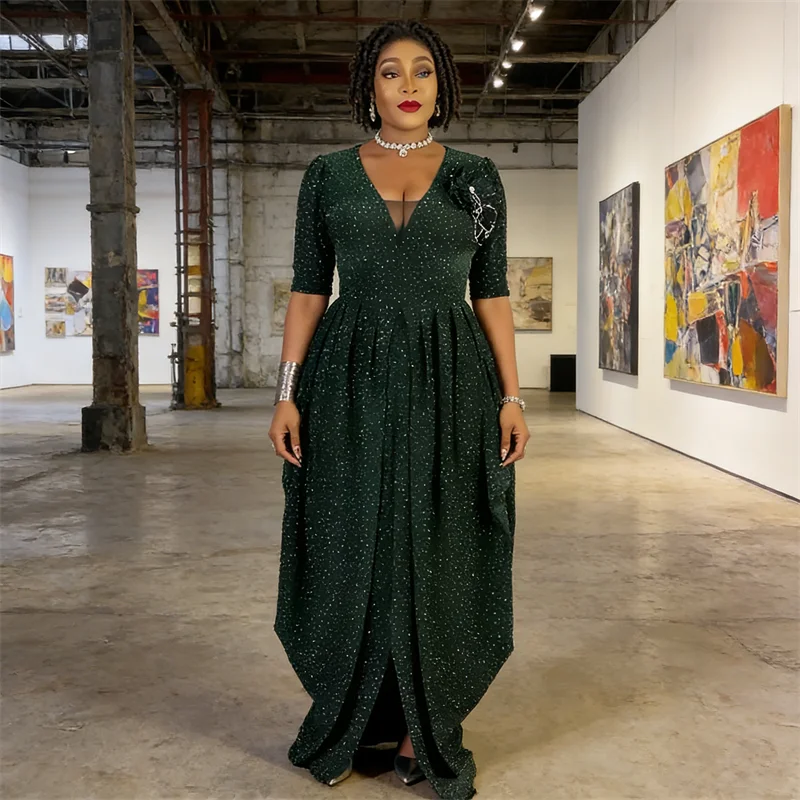 

Африканские платья с цветочным узором и стразами для женщин больших размеров, одежда в африканском стиле, анкара, дашики, вечерние платья, свадебные платья, мусульманские платья, робы.