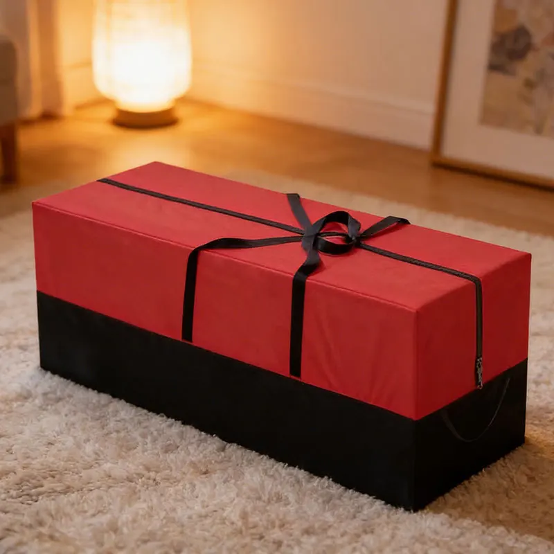 

Красный Оксфорд, водонепроницаемая и пыленепроницаемая сумка для хранения рождественской елки, прочная сумка для елки, рождественский декор для хранения сумки для организации дома