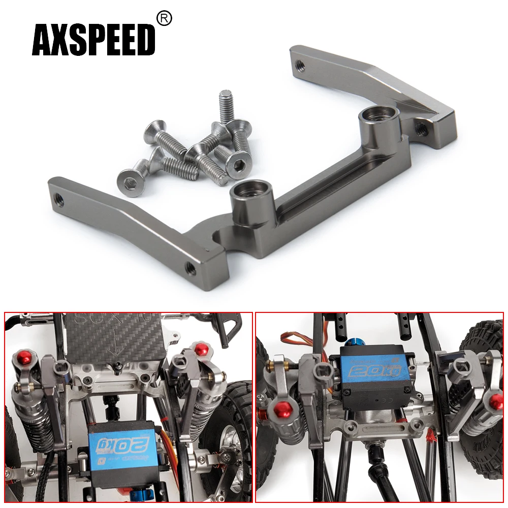 

AXSPEED CNC алюминиевая коробка с креплением Балки для осевого SCX10 1/10 RC Гусеничный автомобиль обновленные детали