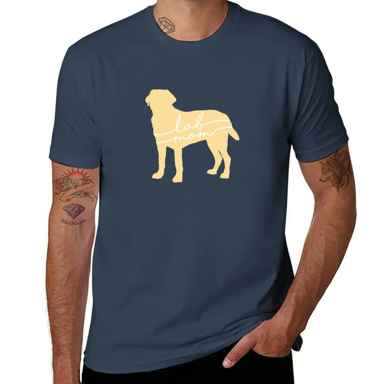

Yellow Lab Mom T-Shirt man t shirt designer cotton t shirt man T-Shirt