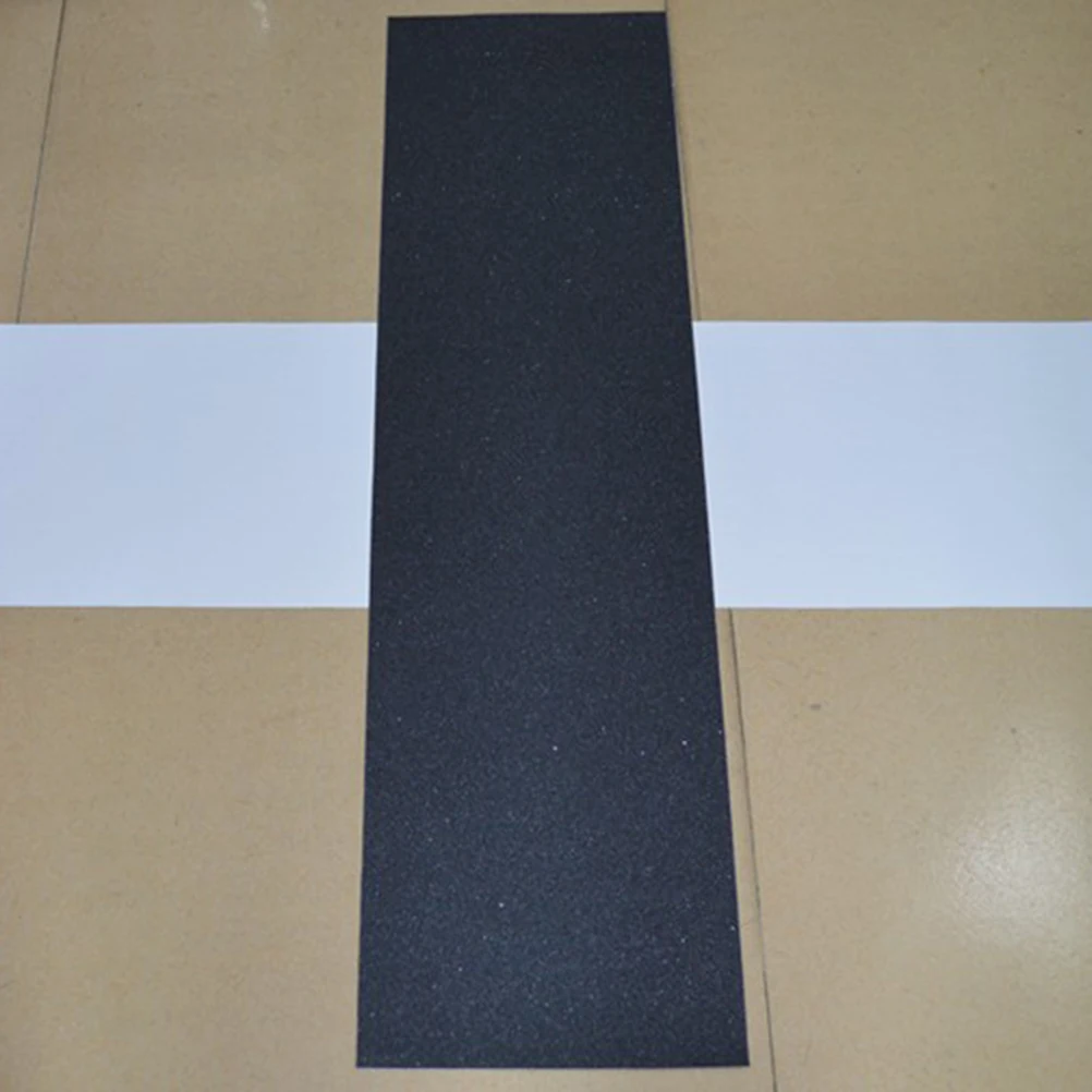 

2Pcs Skateboard Black Abrasive Grip Tape for Four Wheels Long Lasting Durable Premium Material Safety Fun Tricks