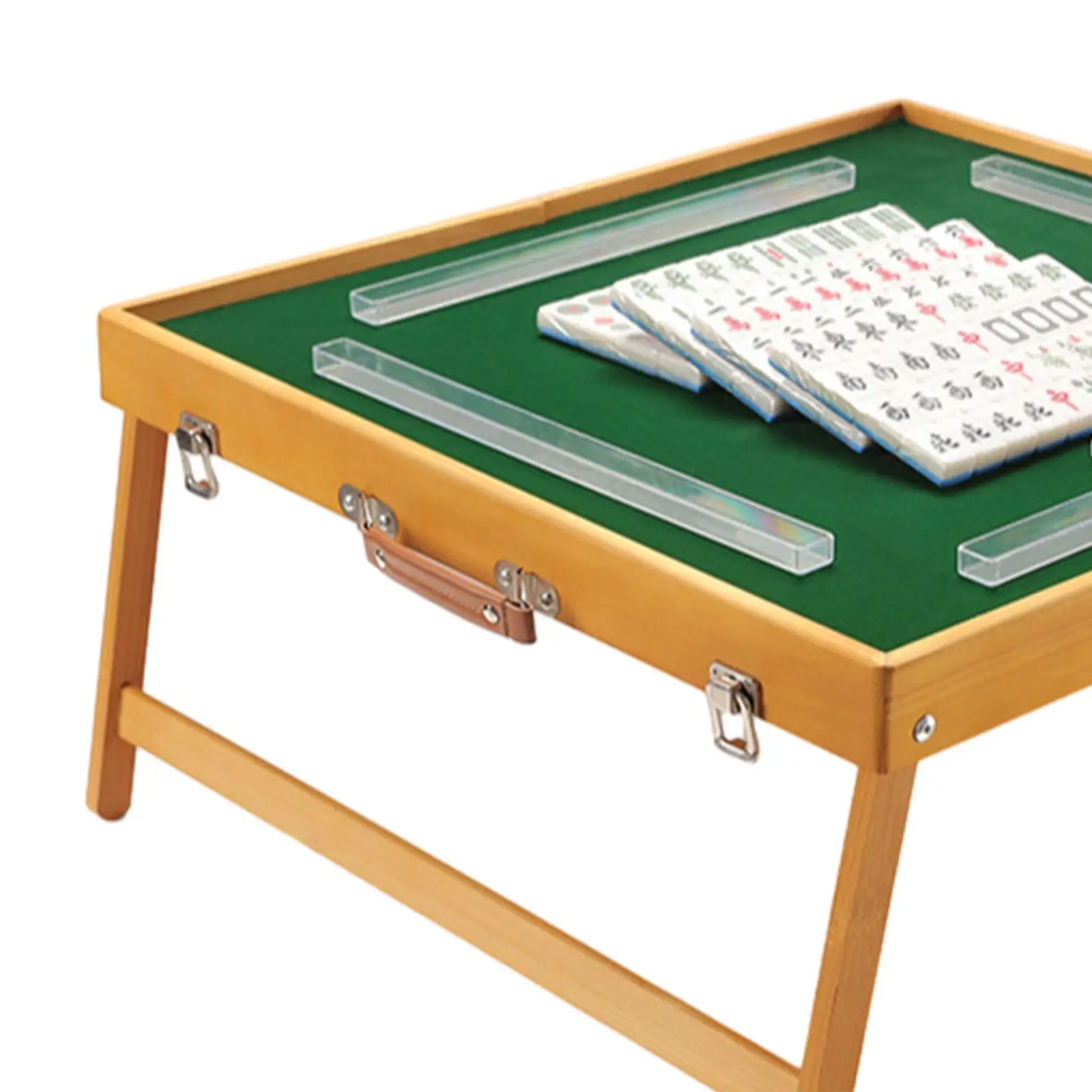 Mesa de Mahjong de viaje portátil, juego tradicional chino para el hogar, Mini juego de Mahjong