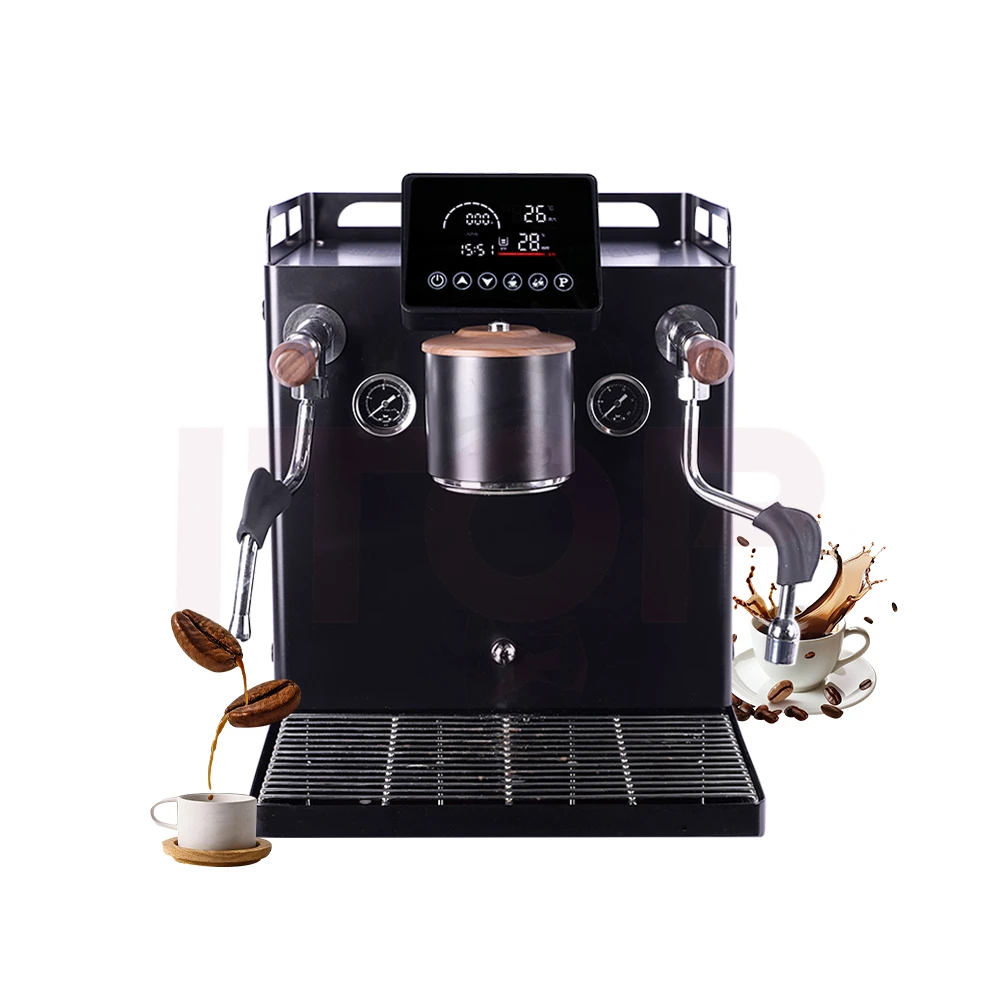 

Commercial Rotary Pump Coffee Machine - Single Group 9Bar for Small Business - Dual Boiler 110V-220V & Automatic Water Supply