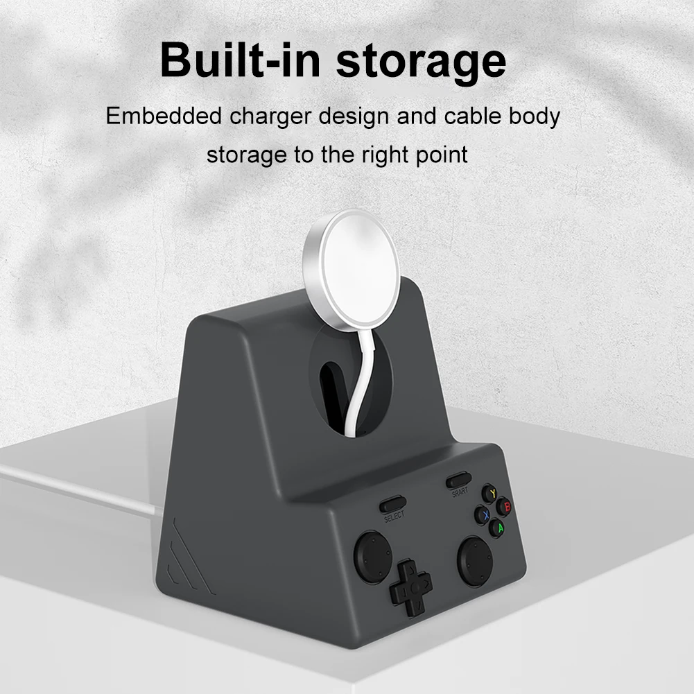 

Charger Stand Silicone Dock Charging Station Dock Holder Space-Saving Charging Stand for Watch Series 10 9 8 7 6 5 4 3 2 1