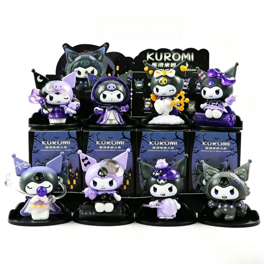 

Sanrio Blind Box Cartoon Kuromi Doll Lucky Draw Werewolf Kill Series Anime Figure Children's Toy Desktop Ornament Birthday Gift