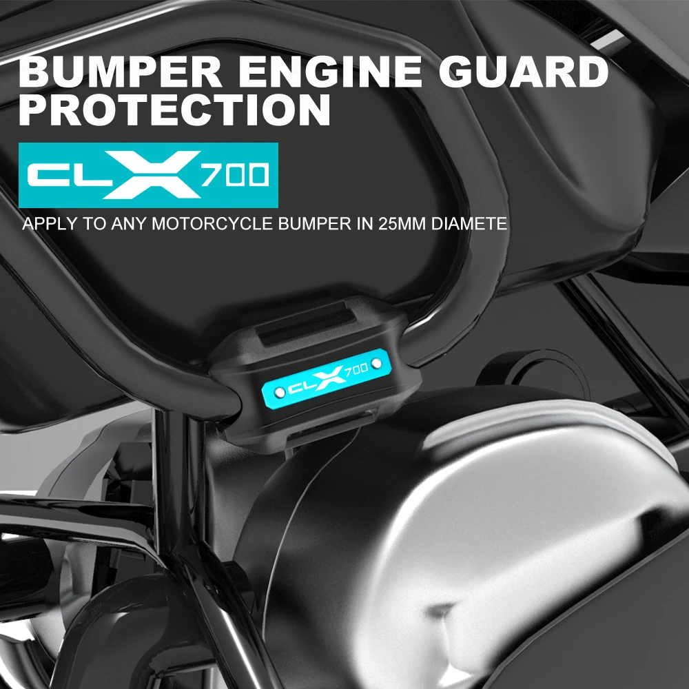 

2023 25mm New Moto For CFMOTO 700CLX 700 CLX 700CL-X CLX700 2020-2023 Crash Bar Bumper Engine Guard Protection Decorative Block
